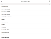 Tablet Screenshot of hairfashionmall.com